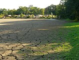 Trockenrisse im Gewässergrund