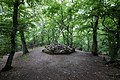 Gipfel des Bergs mit einem Steinhaufen