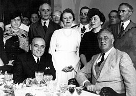 Vargas (links) met president Roosevelt (rechts)