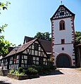 Tor- und Glockenturm, Wehrkirche Wersau im Odenwald