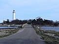 Zicht op de toren vanaf Öland