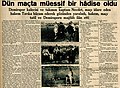 24 Temmuz 1939 tarihli Cumhuriyet Gazetesinde 1939 Milli Küme