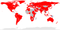 World Map of country activity