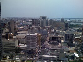 De Ivoriaanse havenstad Abidjan.