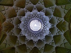 A ceiling at the Bazaar of Yazd