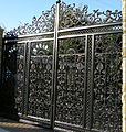 Brighouse library back gate.