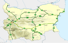 Bulgaristan'da E-yolları ağı