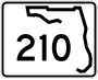 State Road 210 marker