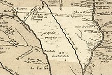 French map with the Moingona river