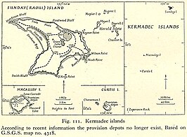 Kaart van Raoul Island