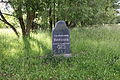 "Zur Erinnerung: Koberoth. Durch die stalinistischen Machthaber im Jahre 1984 abgerissen." "In remembrance: Koberoth. Destroyed by the stalinistic leaders in 1984."