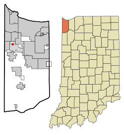 Location in the state of Indiana