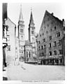 Frontfassade der Sebalduskirche, Fotografie (zwischen 1860 und 1890)