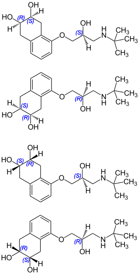 Strukturformel von Nadolol