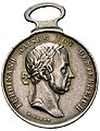 Obverse Silver Medal for Bravery, 1839 to 1849, Ferdinand I of Austria