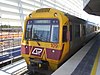 QR Interurban Multiple Unit at International Terminal station on its way to the Domestic Terminal