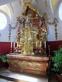 Ein Altar aus der Barockzeit im neuen Chor