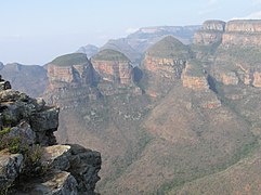 Three Rondavels of the Blyde River Canyon.