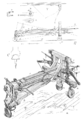 Viollet-le-Duc, Zahnstangenspanner für „Arbalete“ vergl. Arbalest