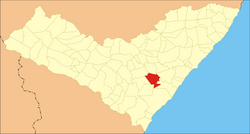 Location of Campo Alegre in Alagoas