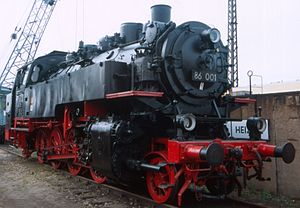 86 001 in Chemnitz-Hilbersdorf