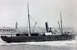 Ellan Vannin pictured departing Douglas.