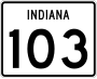 State Road 103 marker