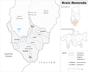 Karte von Roveredo