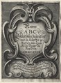 Neues ABC Büchlein, 1627 von Lucas Kilian