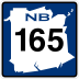 Route 165 marker