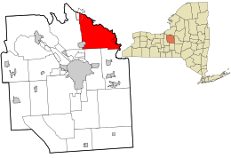 Location in Onondaga County and the state of New York.