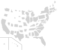 States, scaled by population