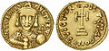 Solidus of Tiberius Petasius (c. 730)