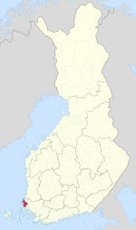 Location of Uusikaupunki in فن لینڈ