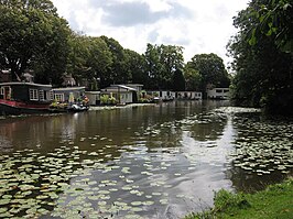 Zicht op de Zijlsingel vanaf het Katoenpark