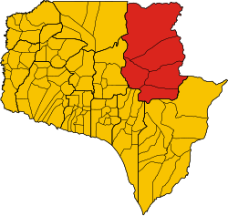 District location in Siem Reap Province