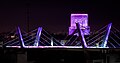 Le Royal Hotel behind the Abdoun Bridge at night