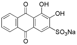 Chemical structure of Alizarin Red S