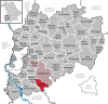Lage der Gemeinde Böhen im Landkreis Unterallgäu