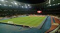 The inside of Bukit Jalil Stadium during 2024 ASEAN Championship match of Malaysia against Singapore.