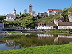 Blick auf die Burg aus dem Donautal