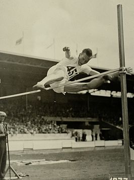 Colin Gordon op de OS in 1928, Amsterdam.