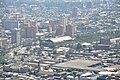 Aerial view of the Estación Mapocho. Image taken from the summit of the San Cristobal Hill.