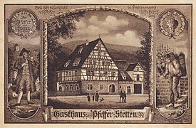 Gasthaus zum Pfeffer; Ansichtskarte um 1910