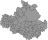 Karte der 109 Gemarkungen im Stadtgebiet Dresdens