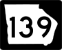 State Route 139 marker