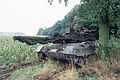 Ein deutscher Leopard-1-Panzer während der REFORGER-Übung 1983