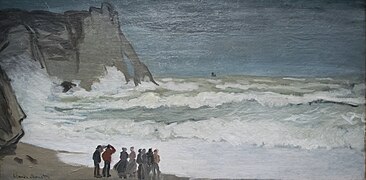 Claude Monet, Tempête à Étretat, 1868