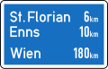 15c: Orientation sign – Motorway or Motorroad