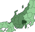 Präfektur Yamanashi in der Region Chūbu
